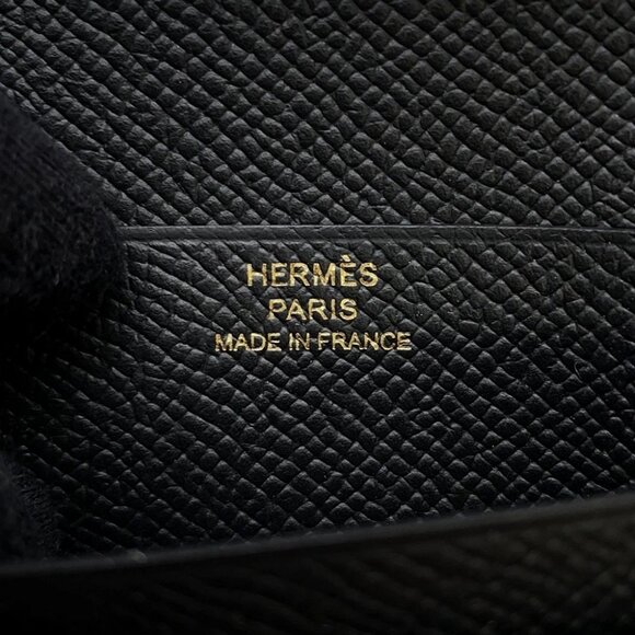 HERMES BEAN Compact Epsom Black - Picture 5 of 9